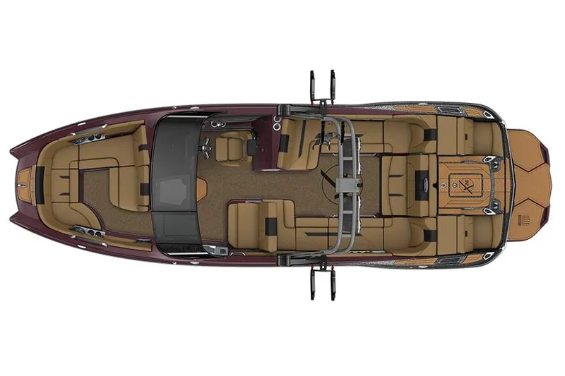 Slide: The Image of Manufacturer Provided Image: 2022 MasterCraft X26 boat interior layout, top view. - 14