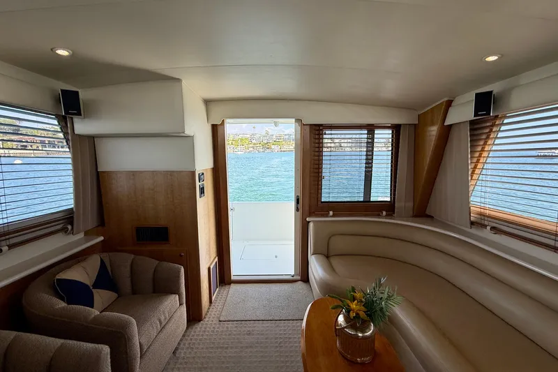 Slide: The Image of Luxurious interior of 2007 Navigator 44 Classic yacht with waterfront view. - 10