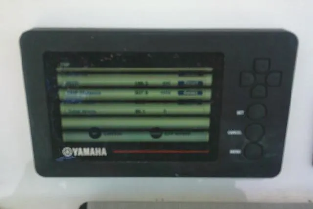 Slide: The Image of Yamaha display panel on 2019 Sea Fox 248 Commander boat dashboard. - 56