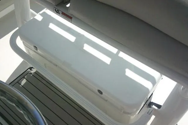 Slide: The Image of 2019 Sea Fox 248 Commander boat seat with integrated storage compartment. - 63