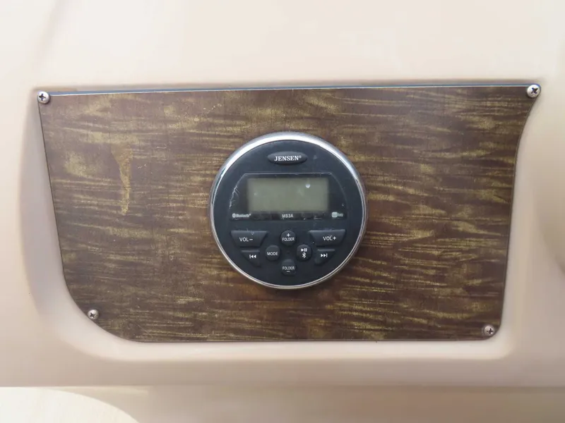 Slide: The Image of Jensen stereo on 2016 Cypress Cay SeaBreeze 210 pontoon. - 19