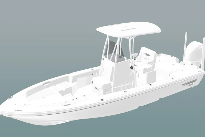 The Image of 2026 Pathfinder 2600 TRS boat, sleek design, white finish, side view. - 1