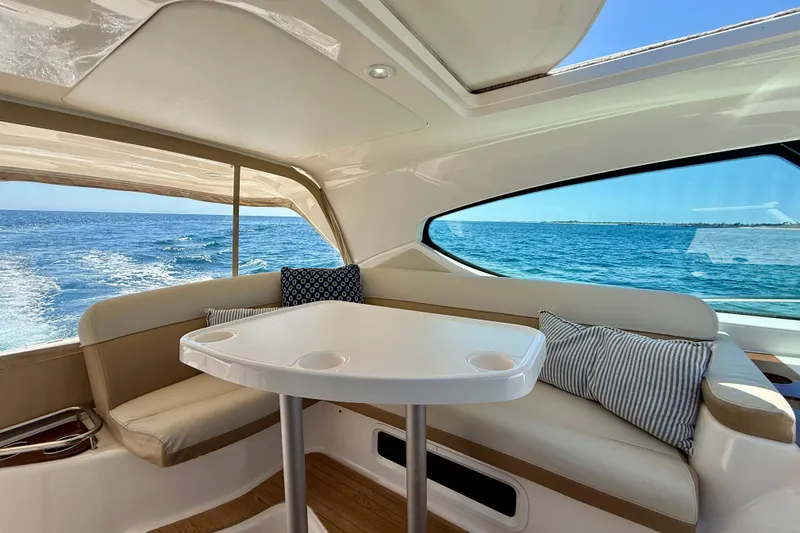 Slide: The Image of Luxurious interior of 2012 Tiara Yachts 4500 Sovran with ocean view. - 62