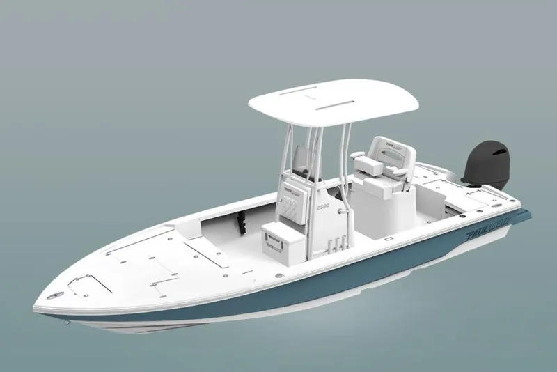 The Image of 2026 Pathfinder 2500 Hybrid boat with sleek design and modern features. - 1