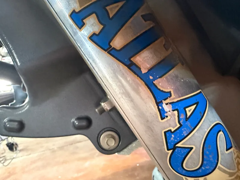 Slide: The Image of Close-up of Skeeter ZX225 boat part, 2017 model. - 20