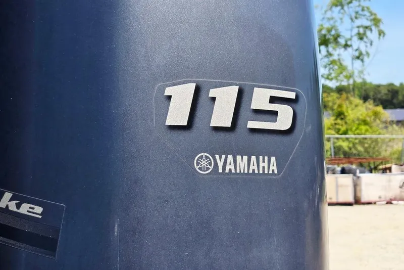 Slide: The Image of Yamaha 115 outboard motor on a 2019 Starcraft EX 20 C boat. - 30