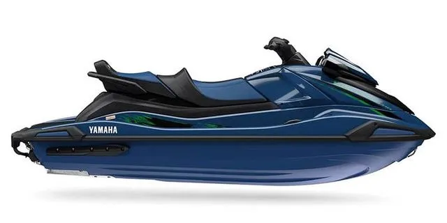 Slide: The Image of 2025 Yamaha WaveRunner VX Cruiser HO in blue, side view. - 4