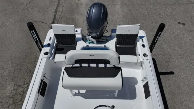 Slide: The Image of 2026 Tidewater Bay Max 1910 boat interior with seating. - 7