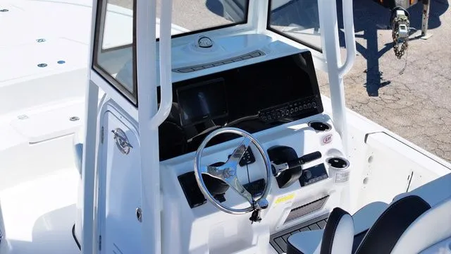 Slide: The Image of Interior view of 2026 Tidewater Bay Max 2110 helm. - 9