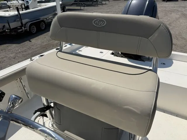 Slide: The Image of Key West 188 Bay Reef 2023 boat seat with cushioning. - 11