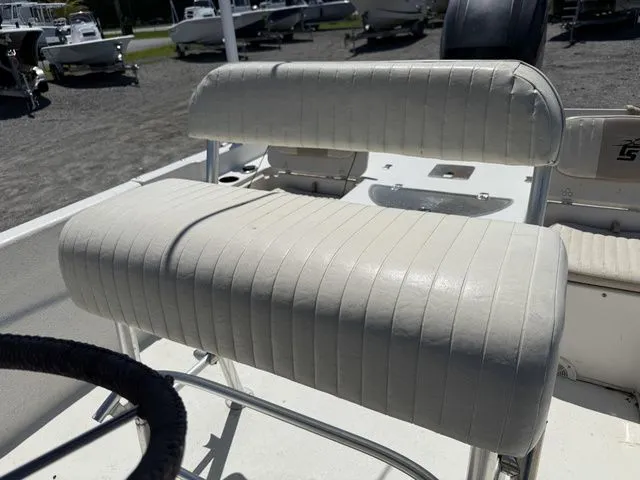 Slide: The Image of Bench seat of a 2015 Carolina Skiff DLV 218 boat. - 5
