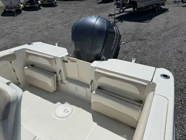 Slide: The Image of 2012 Hydra-Sports 2300 CC with Yamaha outboard motor, interior view. - 7