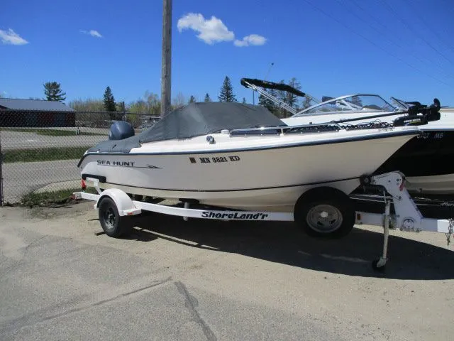 The Image of 2005 Sea Hunt 186 Escape boat parked on trailer. - 1