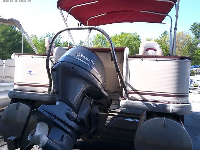 Slide: The Image of 2002 Godfrey 240 FISH AND FAMILY boat with Yamaha motor. - 4