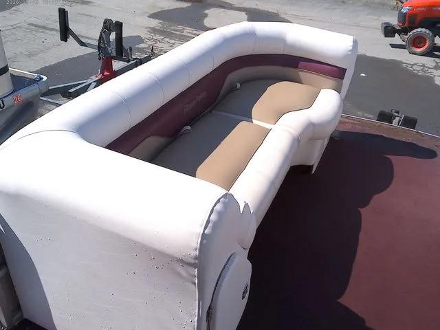 Slide: The Image of Seating area of a 2002 Godfrey 240 FISH AND FAMILY boat. - 6