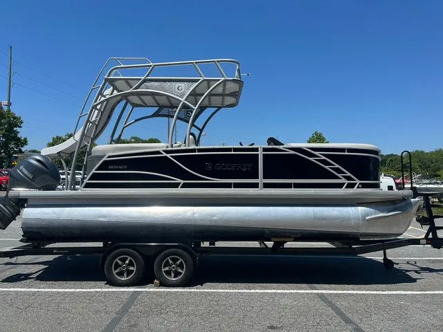 The Image of 2023 Godfrey Monaco 235 SD pontoon boat on trailer. - 1