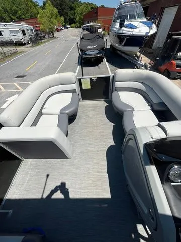 Slide: The Image of Interior of a 2023 Godfrey Monaco 235 SD pontoon boat. - 10