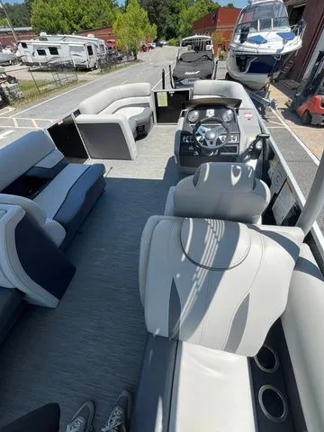 Slide: The Image of Interior view of 2023 Godfrey Monaco 235 SD pontoon boat. - 12