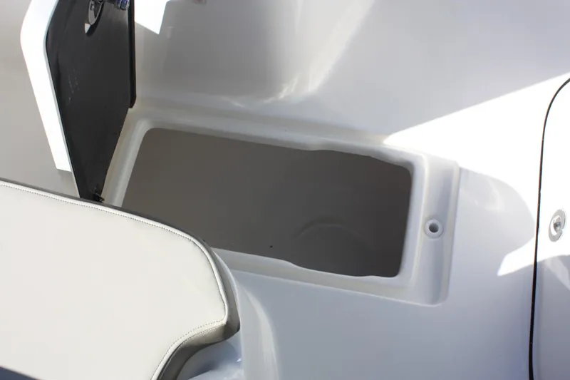 Slide: The Image of Storage compartment in Key West 263 FS boat, 2023 model. - 22