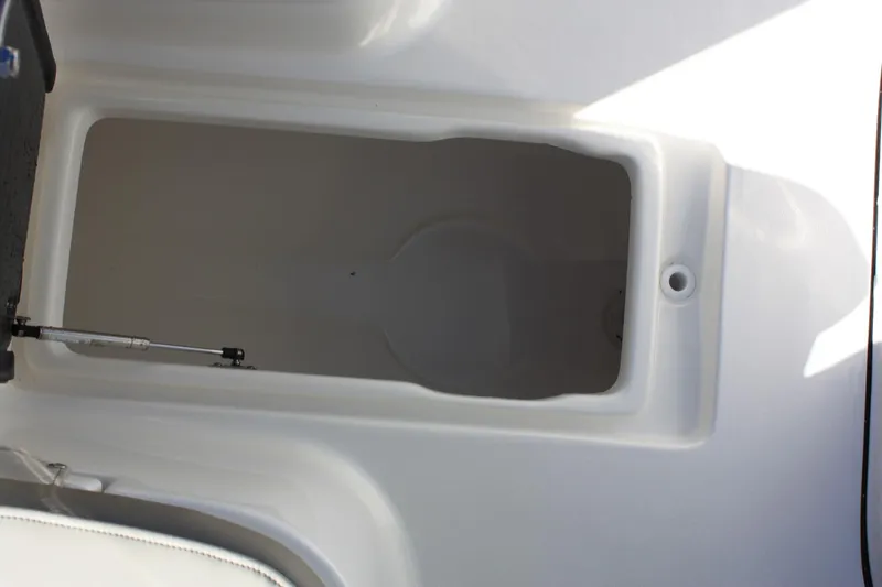 Slide: The Image of Storage compartment in Key West 263 FS boat, 2023 model. - 23
