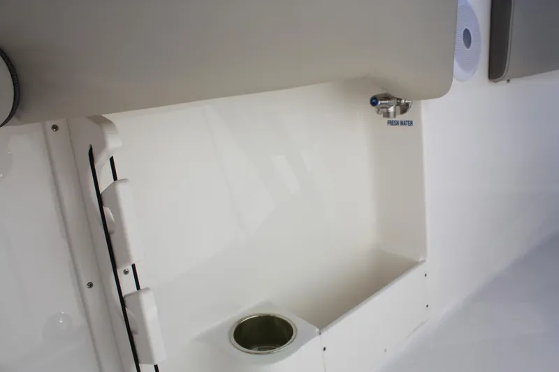 Slide: The Image of Interior view of Key West 263 FS boat, 2023 model. - 35