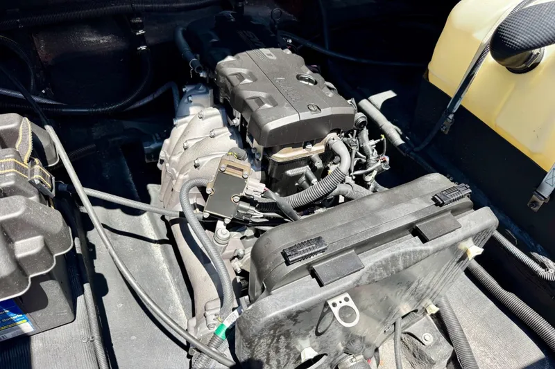 Slide: The Image of Engine compartment of 2025 Watersports Car Series R, showcasing intricate mechanical components. - 18