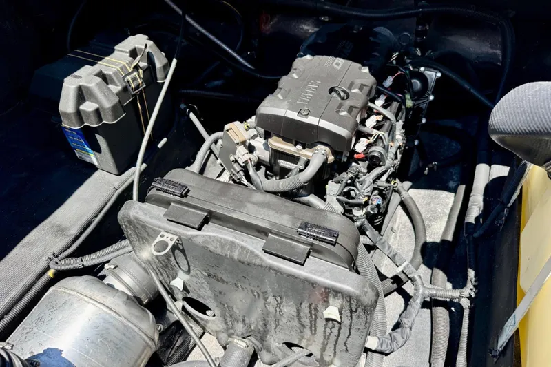 Slide: The Image of Engine compartment of 2025 Watersports Car Series R, showcasing intricate mechanical components. - 19