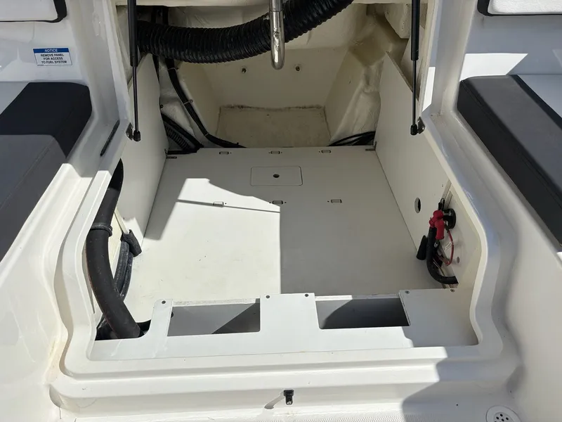 Slide: The Image of Interior of 2019 Bayliner VR4 Bowrider OB, clean and spacious. - 13