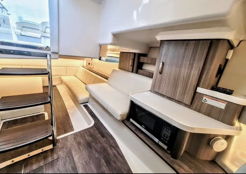 Slide: The Image of Interior of 2022 Regal 36 Grand Coupe with modern amenities. - 26