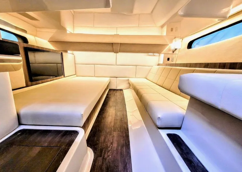 Slide: The Image of Interior of 2022 Regal 36 Grand Coupe with luxurious design. - 27