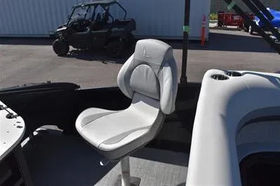 Slide: The Image of 2026 Lowe SF 214 Sport Fish boat interior with comfortable seating and modern design. - 28
