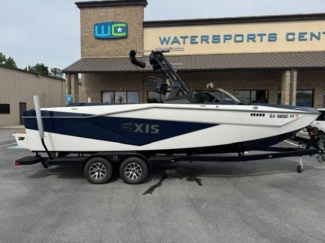 The Image of 2023 Axis Wake Research T250 boat at watersports center. - 1