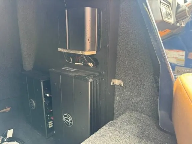 Slide: The Image of 2023 Axis Wake Research T250 interior with electronic components. - 9
