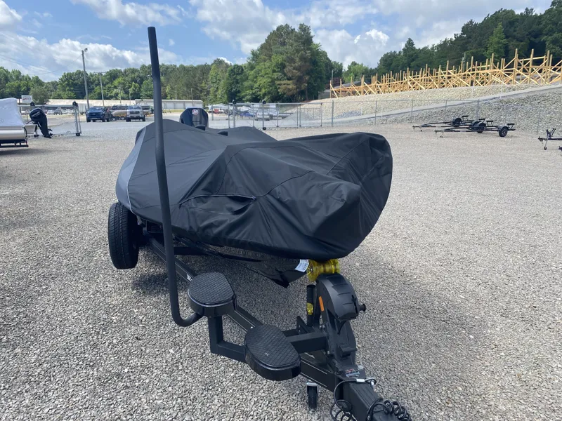 Slide: The Image of Covered Ranger Comanche Z521R boat on trailer, 2026 model. - 5