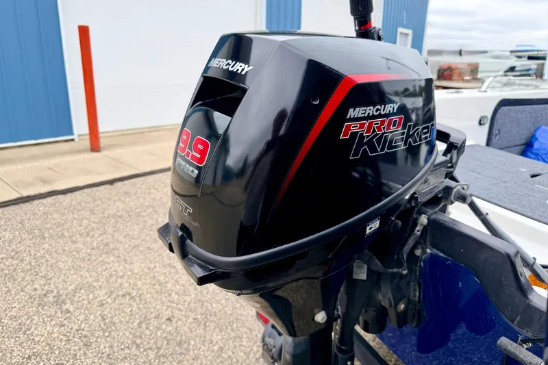Slide: The Image of 2012 Skeeter SL 185 with Mercury Pro Kicker 9.9 outboard motor. - 17
