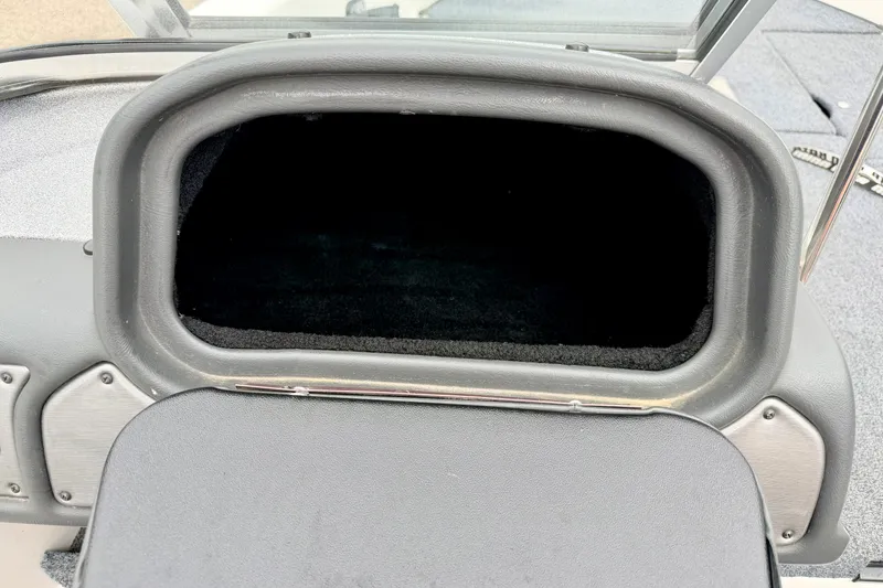 Slide: The Image of Open storage compartment on a 2012 Skeeter SL 185 boat. - 49