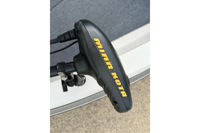 Slide: The Image of Minn Kota trolling motor on 2012 Skeeter SL 185 boat. - 60