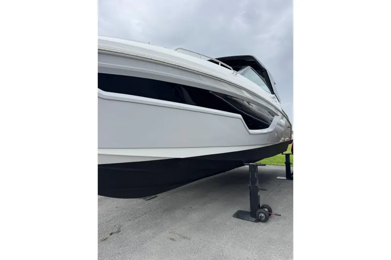 Slide: The Image of 2024 Cruisers Yachts 38 GLS OB on display, showcasing sleek design and modern features. - 19