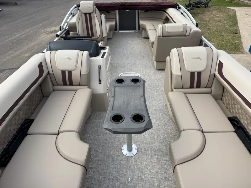 Slide: The Image of Interior of 2026 Bennington 22SSR-SPS (PB) with luxurious seating. - 10