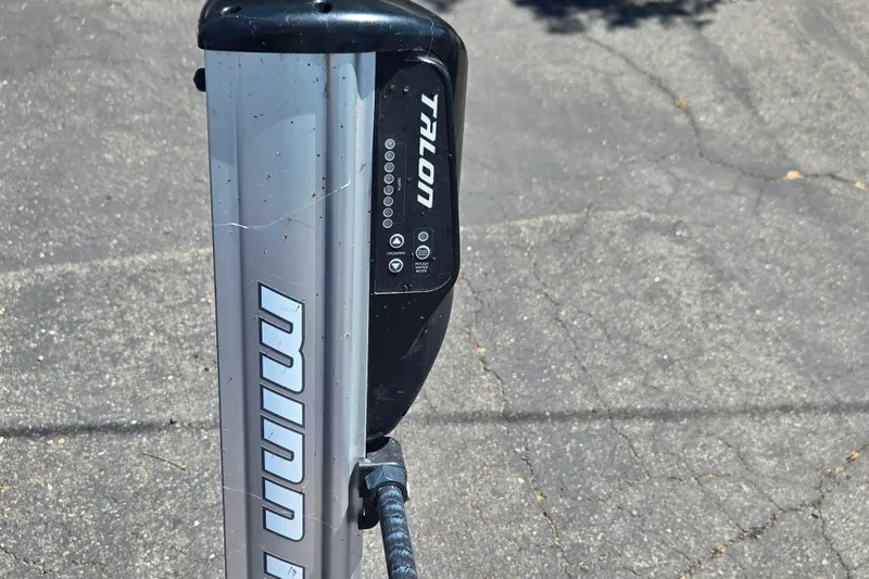 Slide: The Image of Minn Kota Talon shallow water anchor on 2011 Triton 20XS DC boat. - 7