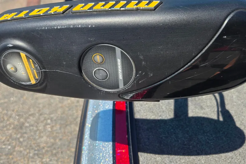 Slide: The Image of Close-up of a Minn Kota trolling motor control panel on a 2011 Triton 20XS DC boat. - 8