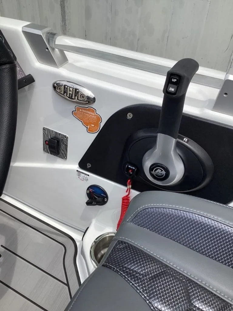 Slide: The Image of Interior view of the 2026 Bass Cat Cougar FTD boat. - 43