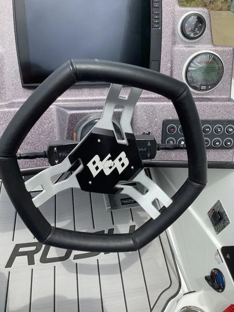 Slide: The Image of Steering wheel of 2026 Bass Cat Cougar FTD with dashboard. - 46