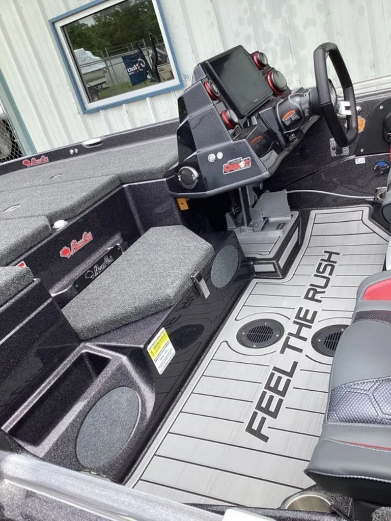 Slide: The Image of Interior of 2026 Bass Cat Eyra with modern features. - 13