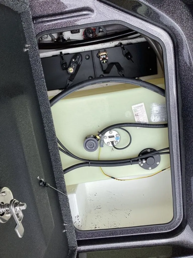 Slide: The Image of Interior view of Bass Cat Eyra 2026 boat tank. - 30
