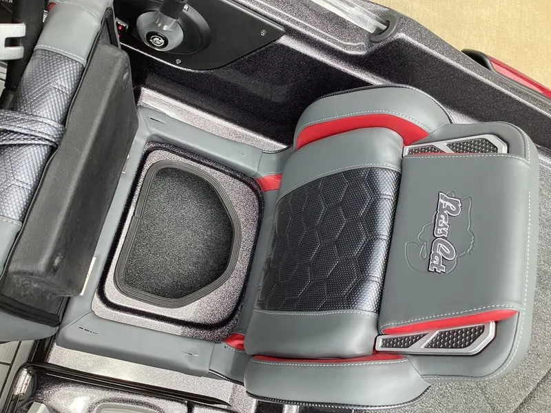 Slide: The Image of Interior of 2026 Bass Cat Eyra with padded seat. - 44
