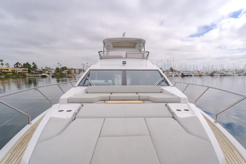 Slide: The Image of Azimut Fly 60 Yacht 2020 in harbor, luxurious design. - 23