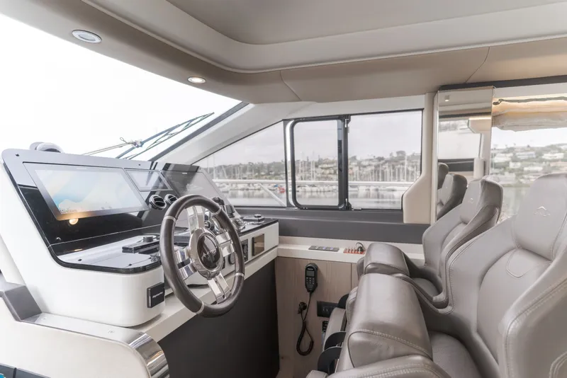 Slide: The Image of Interior view of Azimut Fly 60 cockpit, 2020 model. - 26