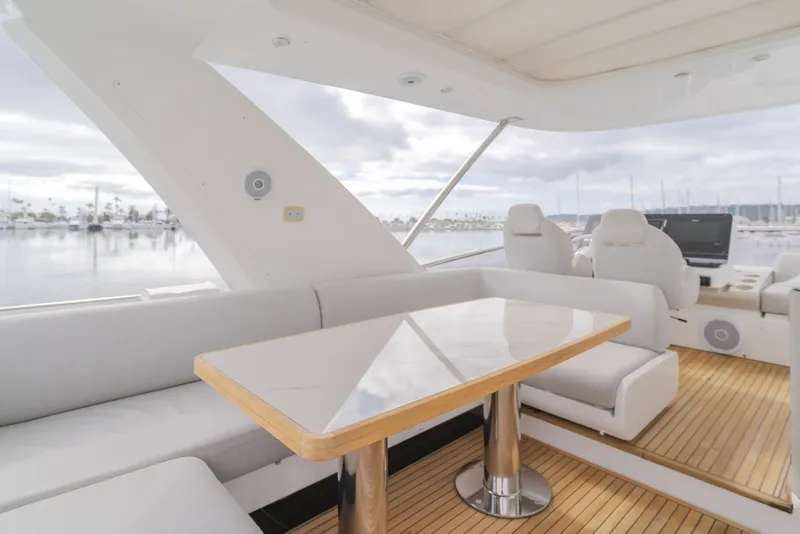 Slide: The Image of Luxurious interior of the 2020 Azimut Fly 60 yacht. - 37
