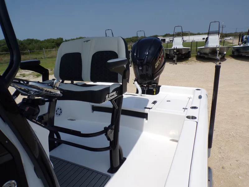 Slide: The Image of 2026 Tidewater 2210 Carolina Bay boat with outboard motor. - 36